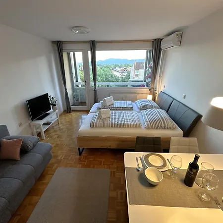 Modern Cute With Balcony, Center * Liubliana